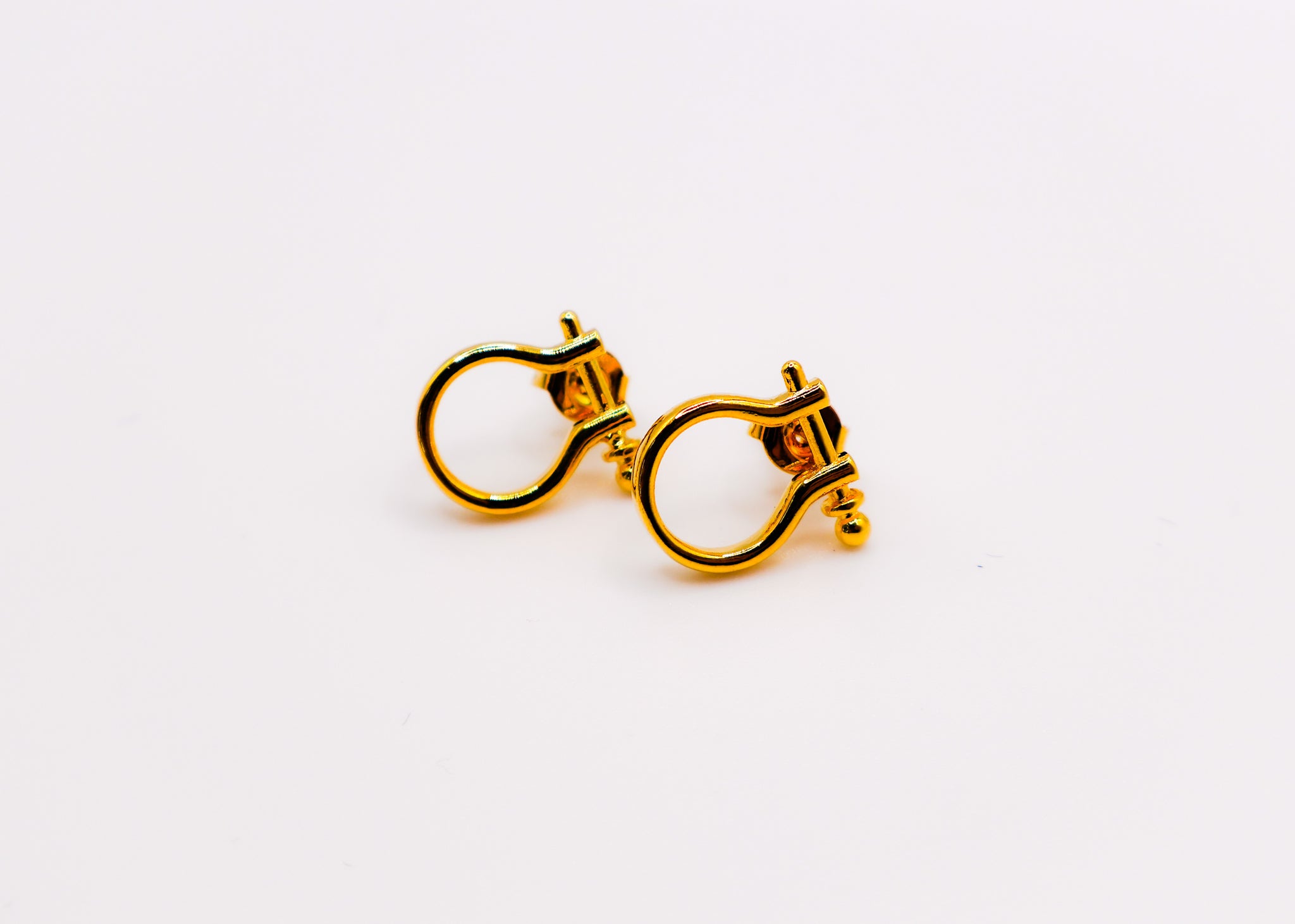 Golden Horseshoe Mini Earrings