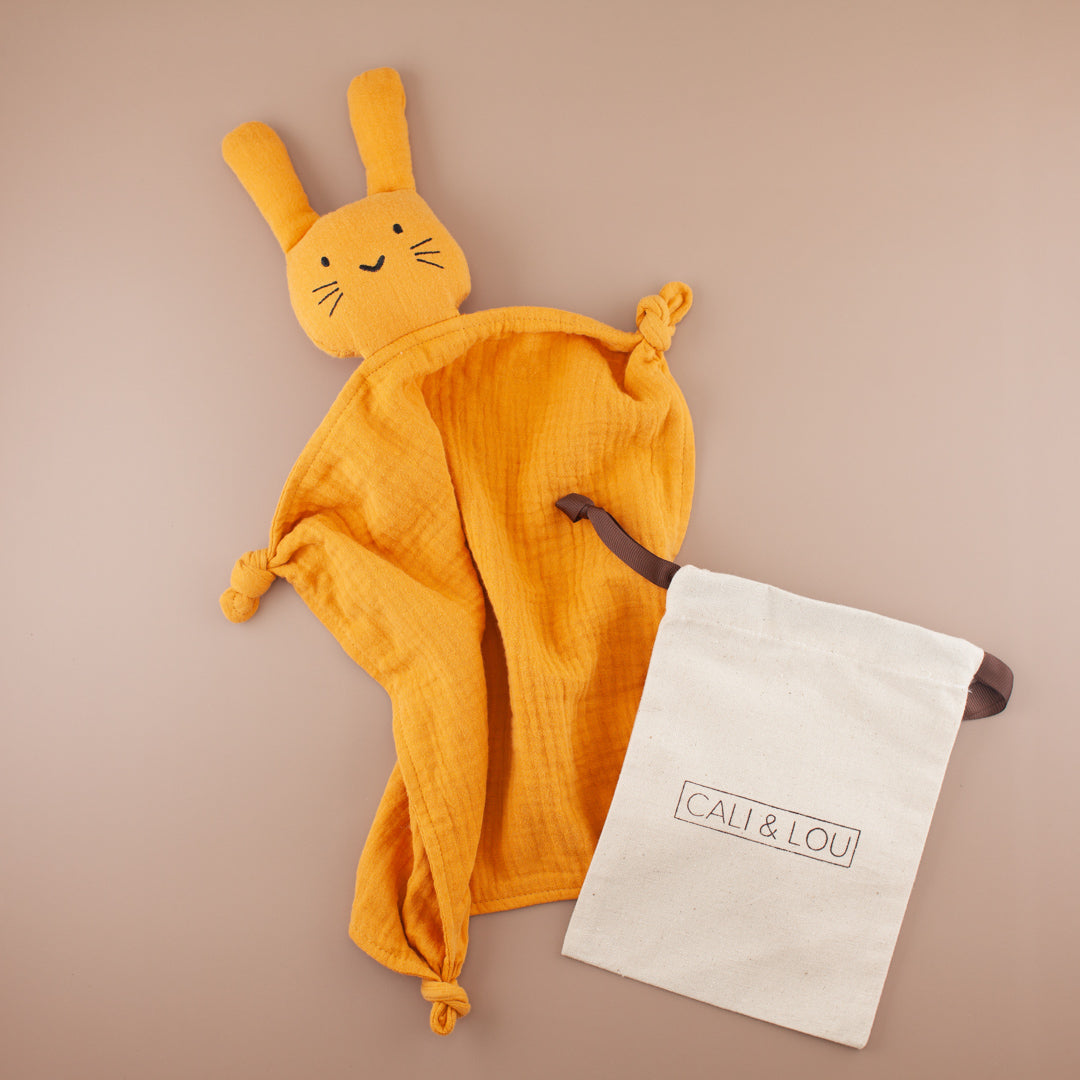 Mustard Yellow Bunny Cuddle Comforter