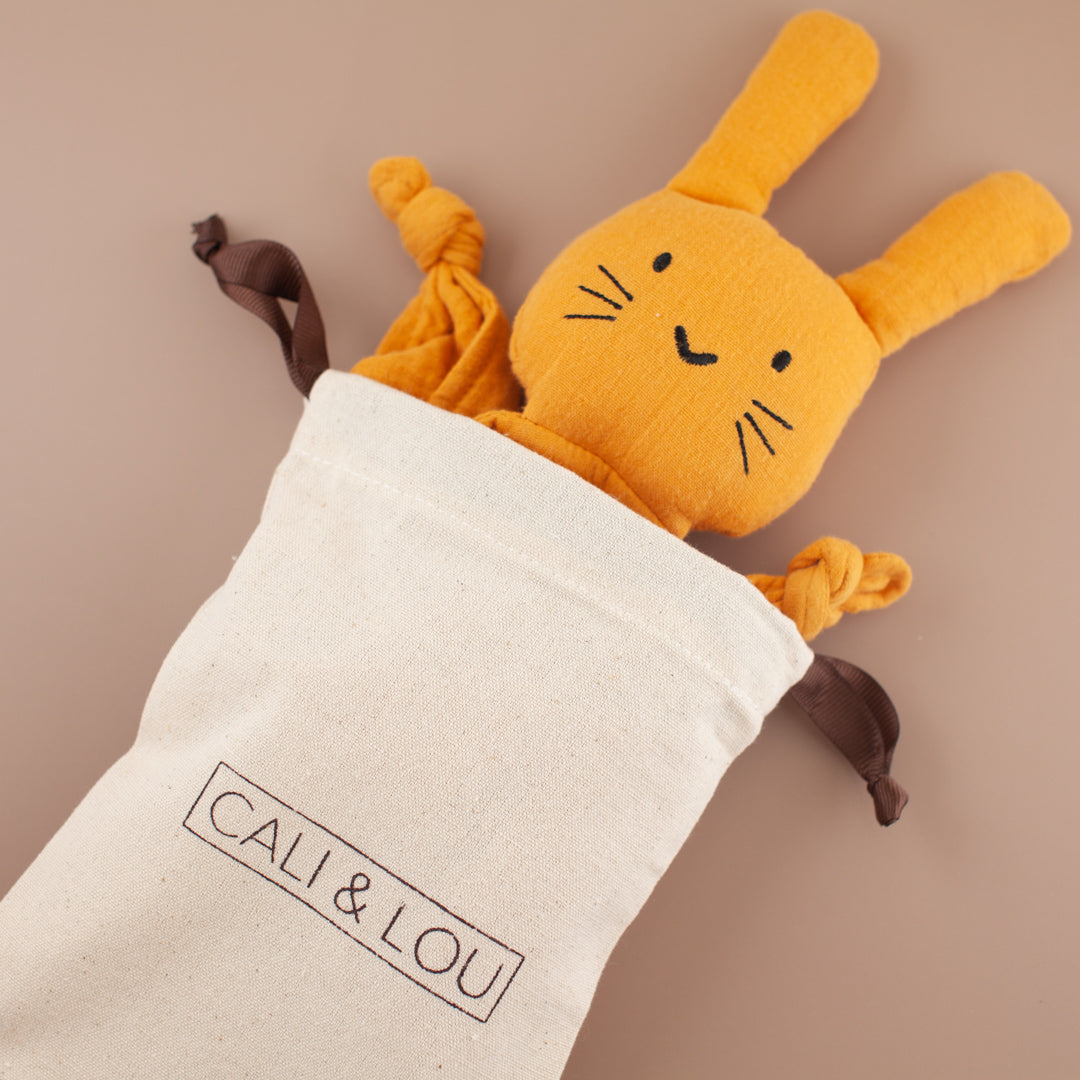 Mustard Yellow Bunny Cuddle Comforter