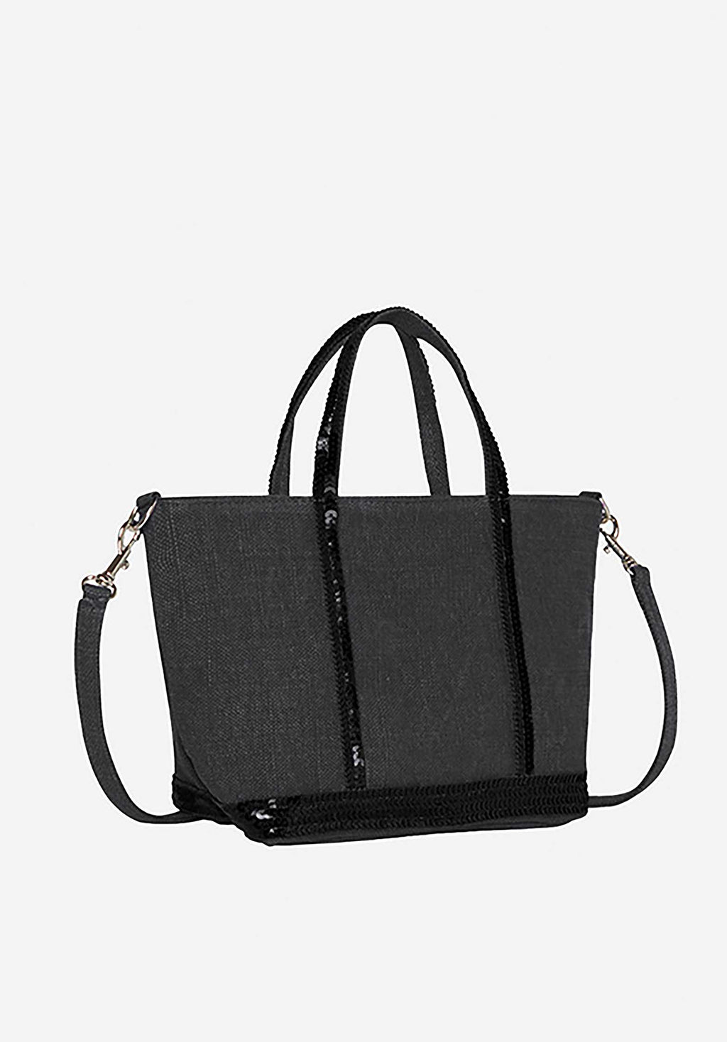 Mini Bag Linen Cabas Xs Ve31-v40410 Noir