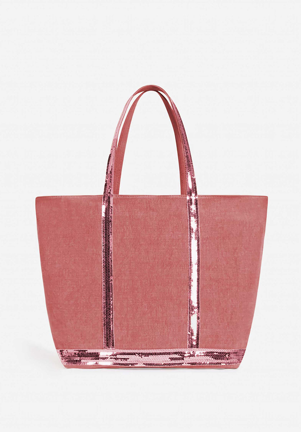 Tote Bag Linen Cabas L Ve31-v40409 Grenat