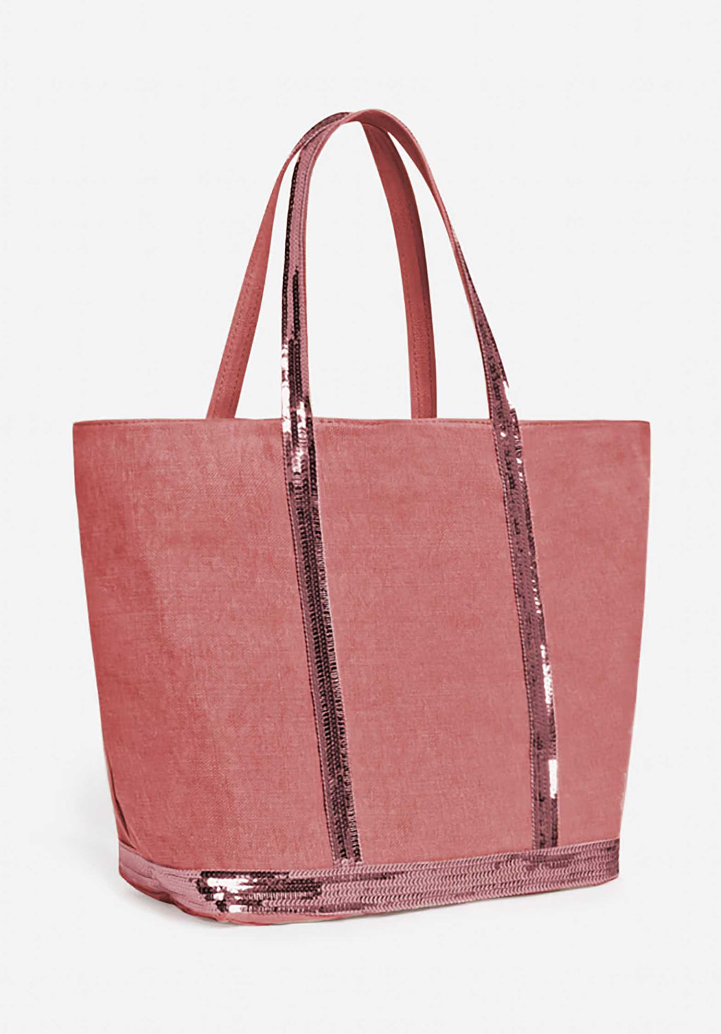 Tote Bag Linen Cabas L Ve31-v40409 Grenat