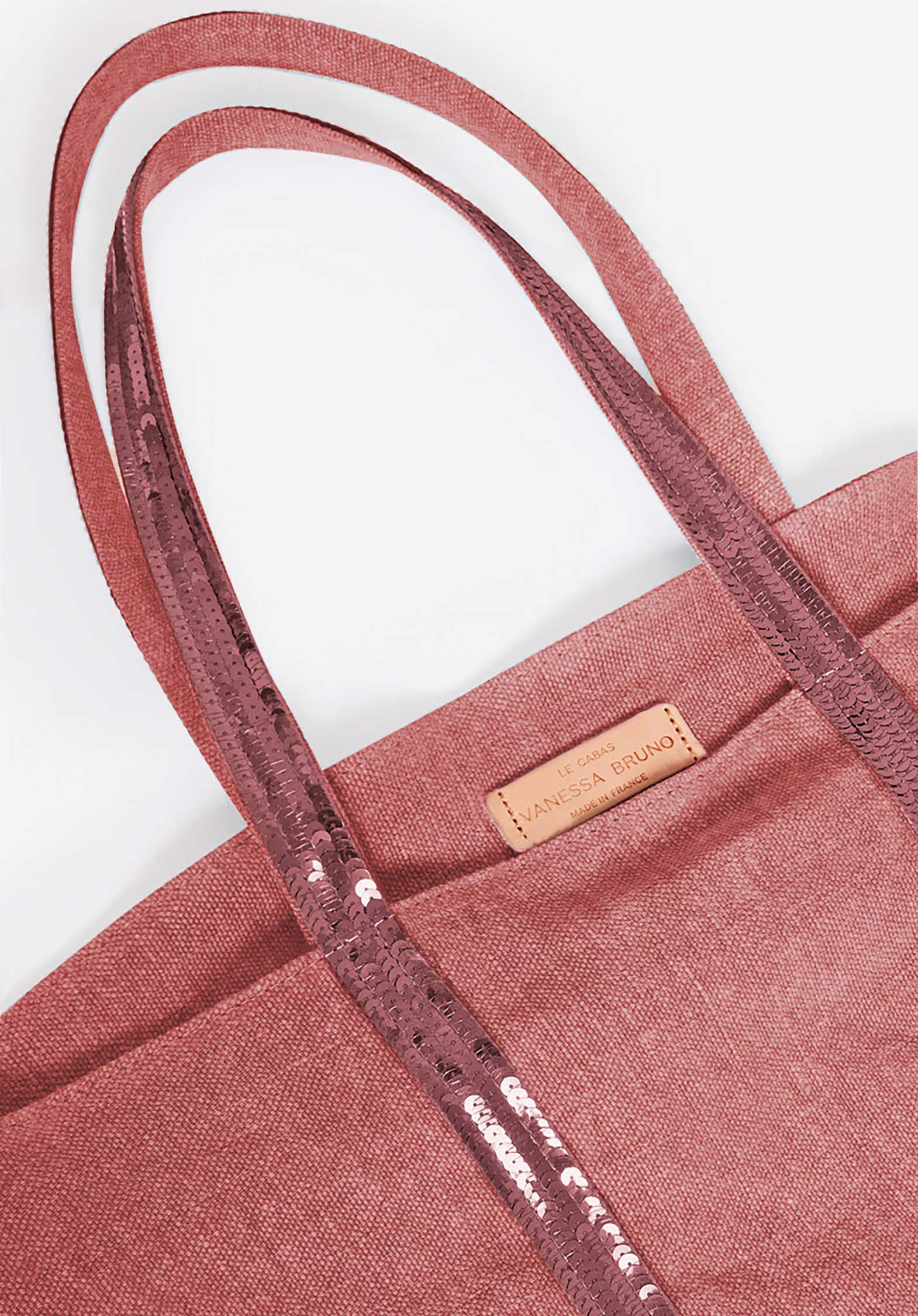 Tote Bag Linen Cabas L Ve31-v40409 Grenat