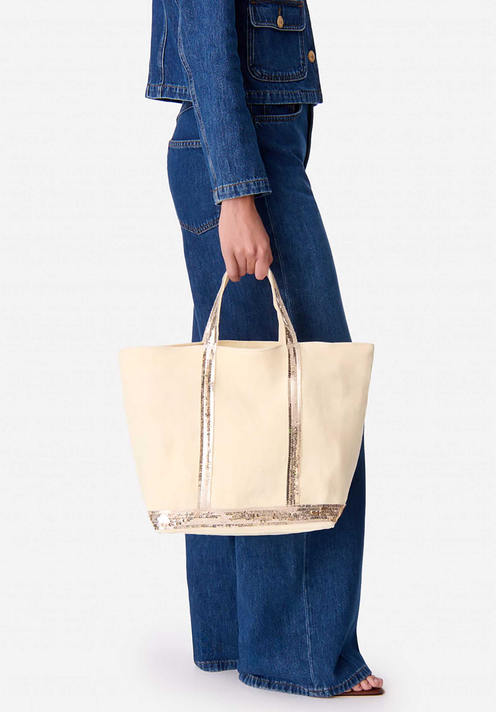 Tote Bag Linen Cabas M Ve31-v40413 Soleil