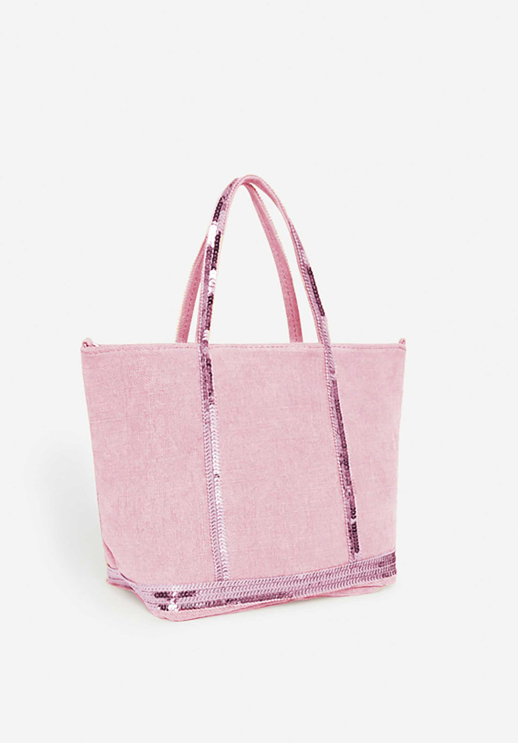 Tote Bag Linen Cabas S Ve31-v40435 Rose-Ancien