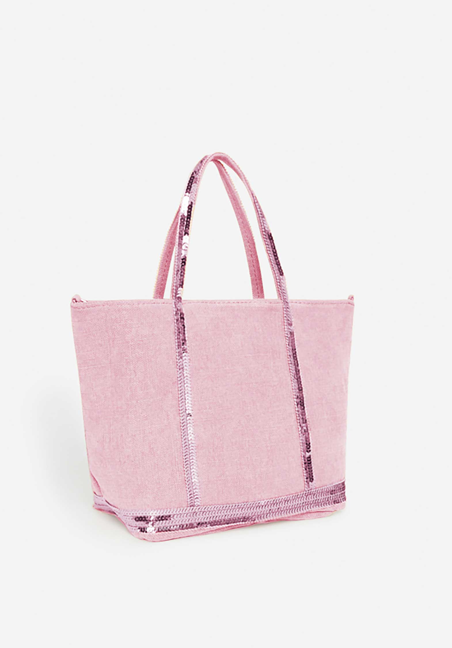 Tote Bag Linen Cabas S Ve31-v40435 Rose-Ancien