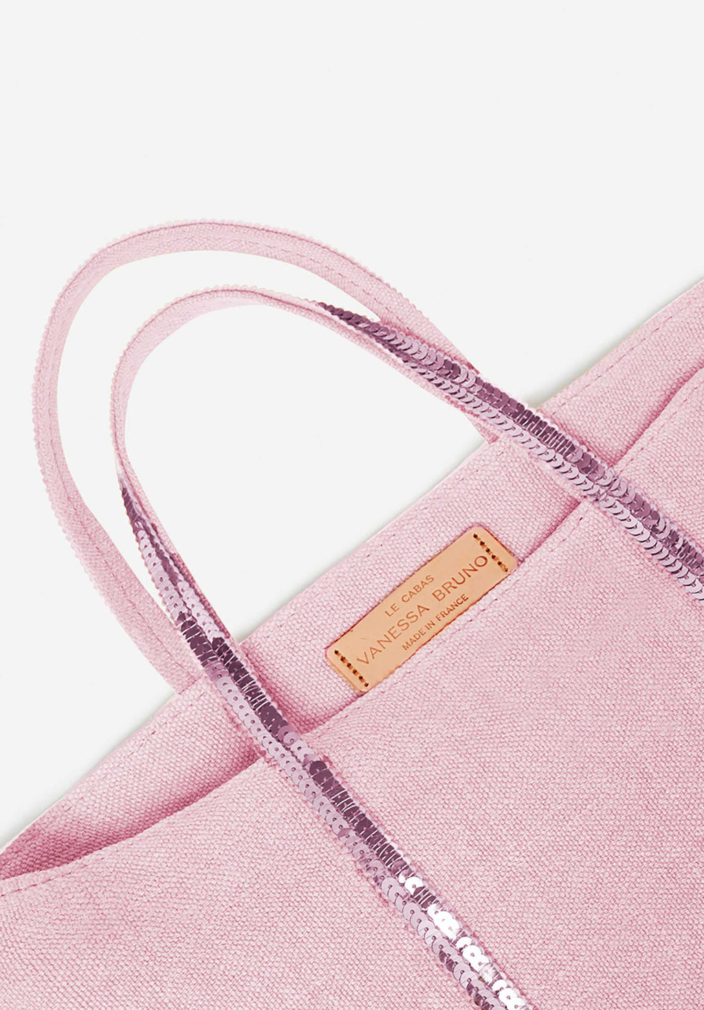 Tote Bag Linen Cabas S Ve31-v40435 Rose-Ancien