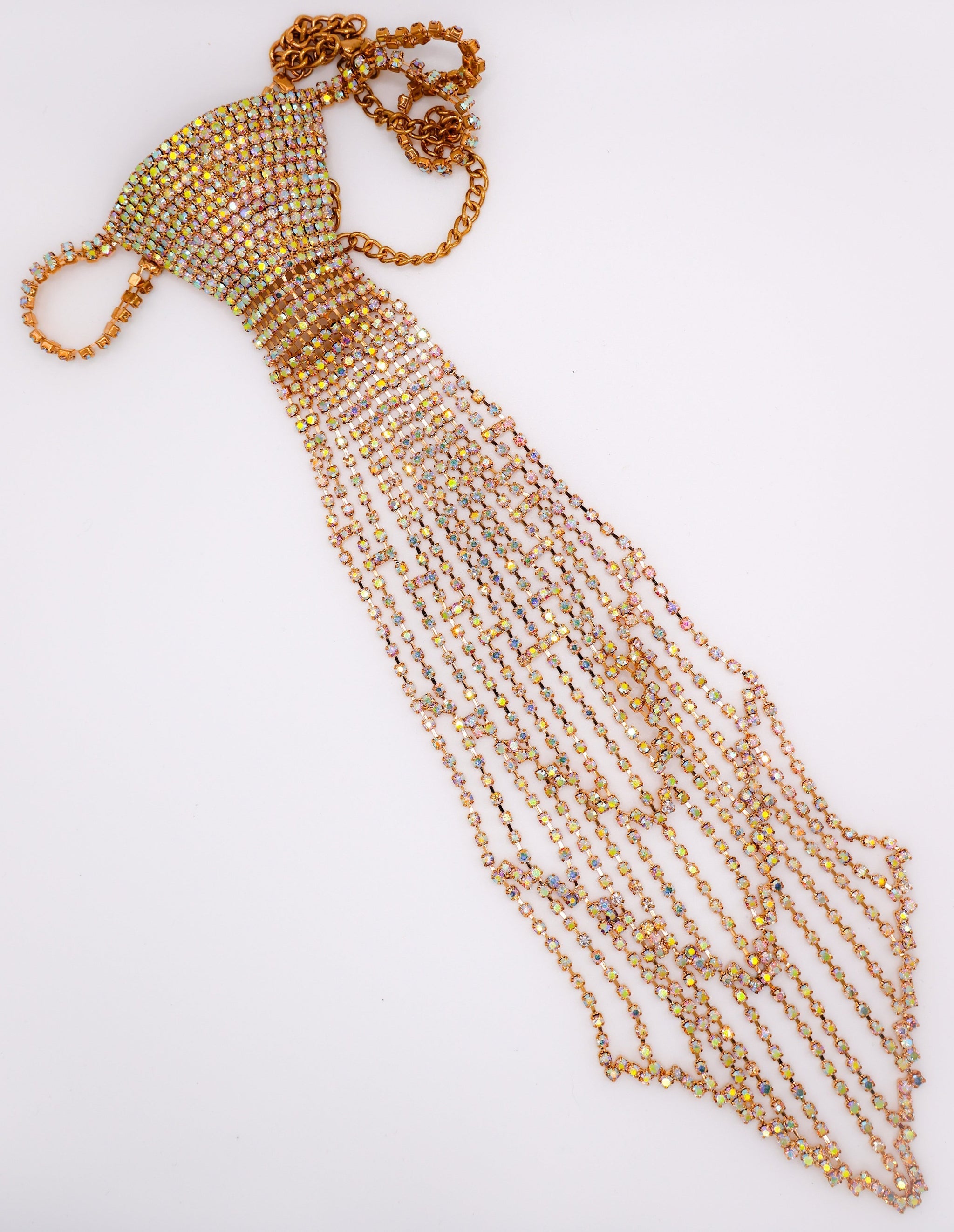 Dapper Adorned Tie Necklace â€?Luxury Statement Necklace