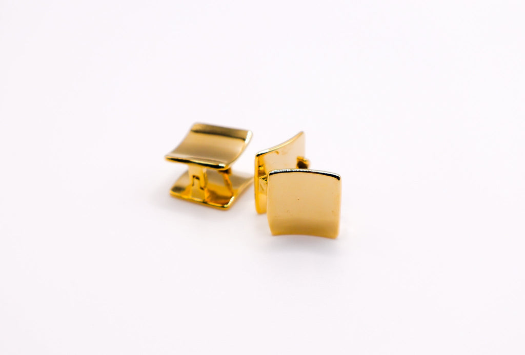 Golden Chic Dots Earrings â€?Minimalist Gold Studs
