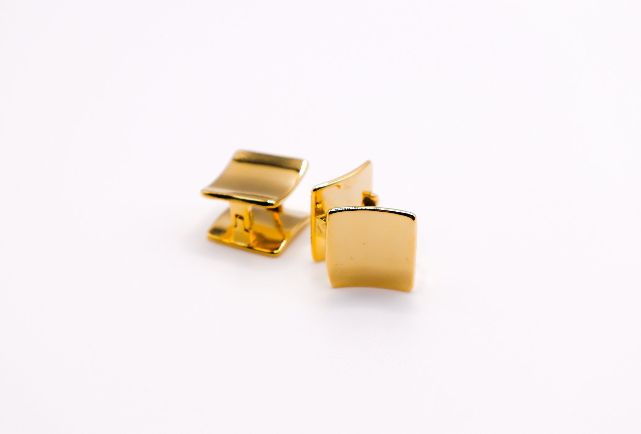 Golden Chic Dots Earrings â€?Minimalist Gold Studs