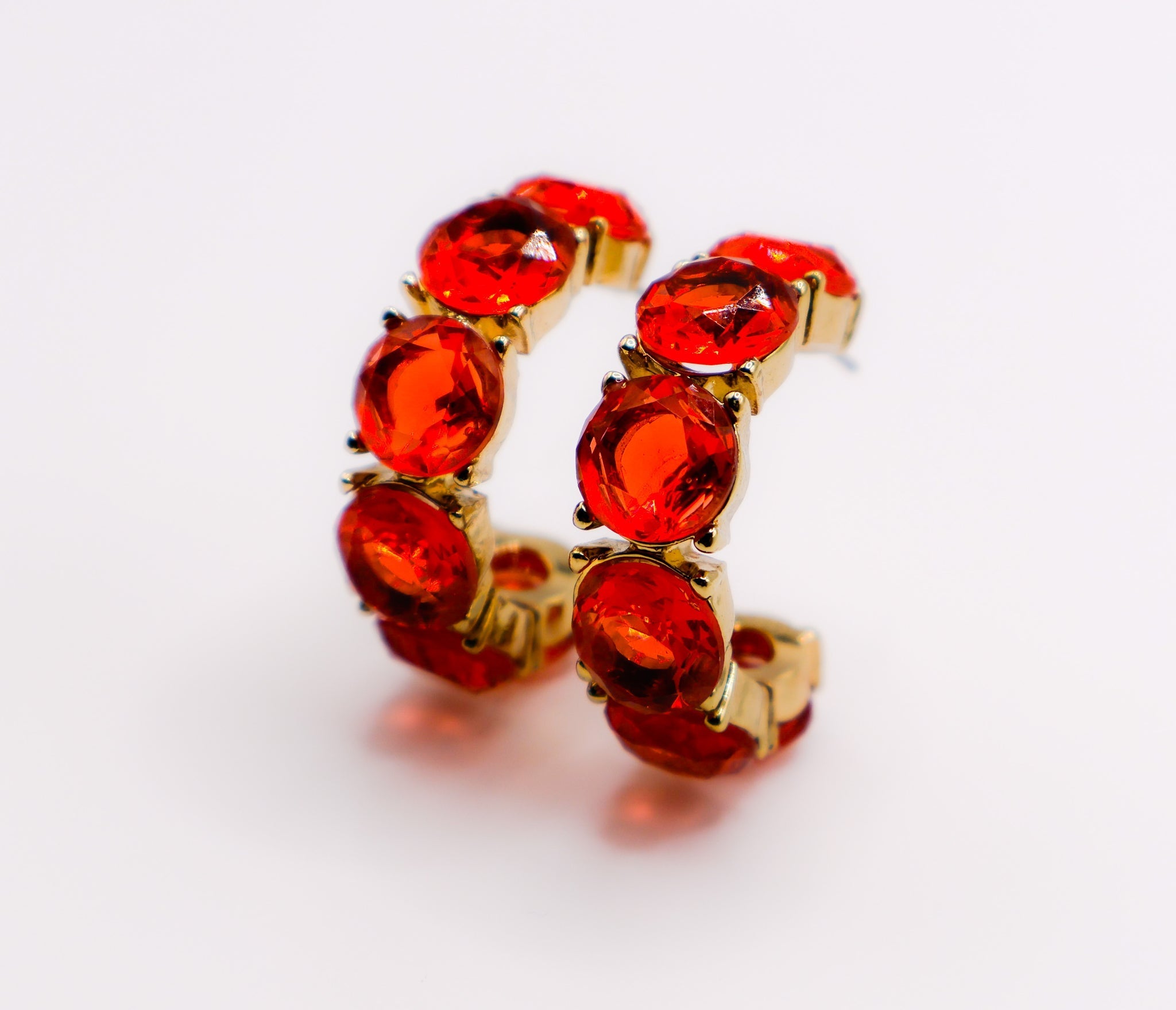 Crimson Elegance Earrings â€?Luxury Red Statement Earrings