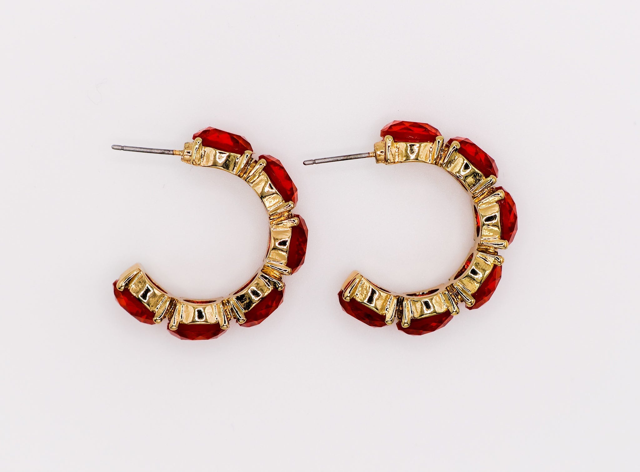 Crimson Elegance Earrings â€?Luxury Red Statement Earrings