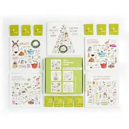 10 Recycled Christmas Cards - 10 Trees Planted (FSC )