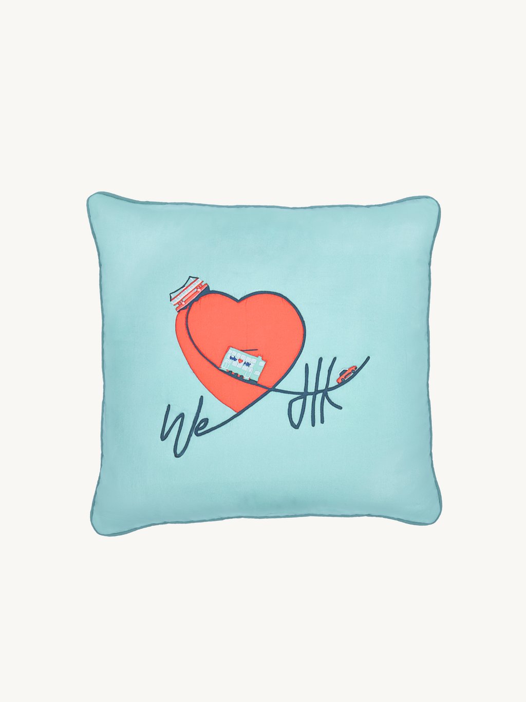 Heart - Cotton Cushion Cover - We Love Hong Kong｜Kids Cushion