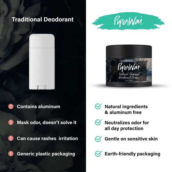 PiperWai Natural Deodorant Cream