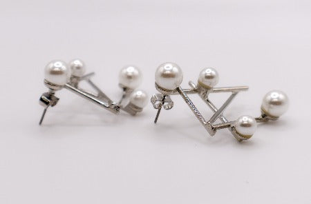 Pearlescent Futurista Earrings â€?Luxury Pearl Statement Earrings