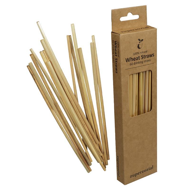 Wheat Straws, compostable set/60