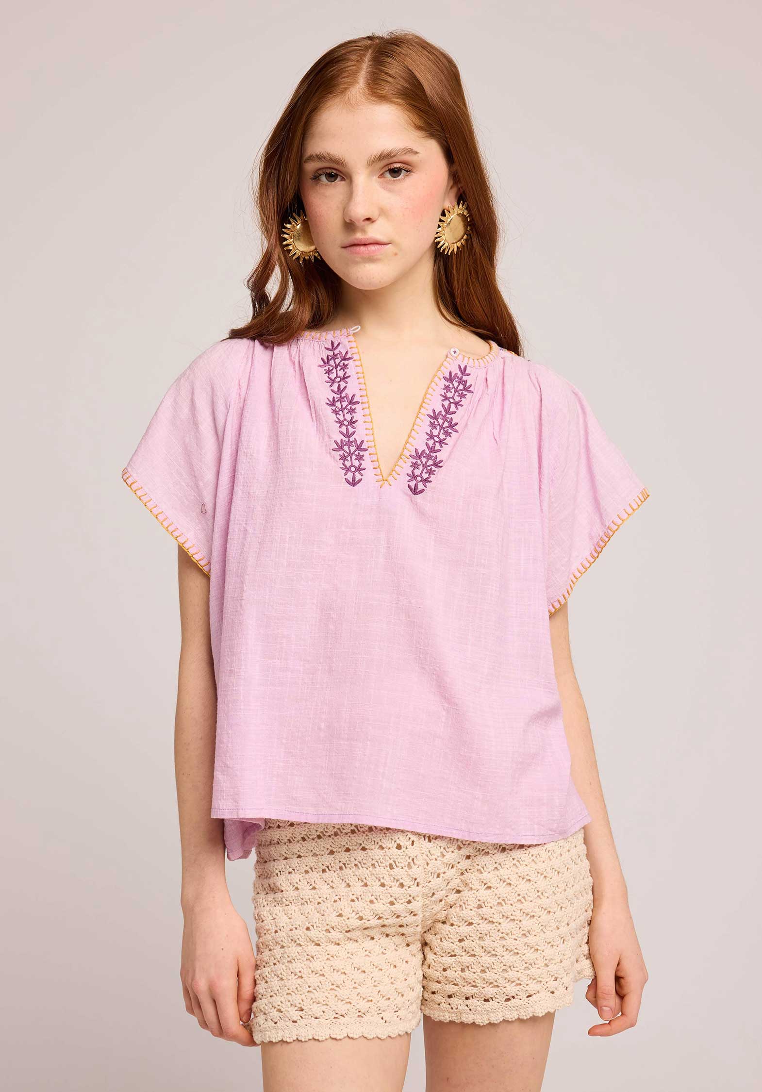 Blouse Cottage Lilas