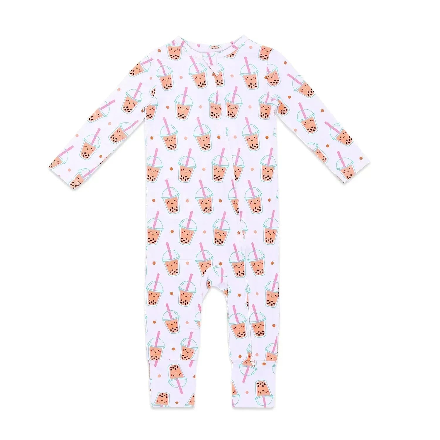 Bamboo Convertible Zip Romper - Boba *SAMPLE ITEM in 12-18M ONLY*