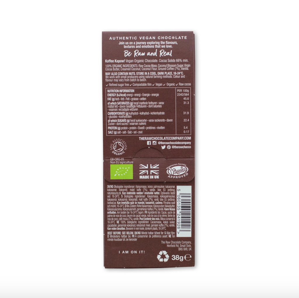 Raw Chocolate Koffee Kapow Bar (38g)