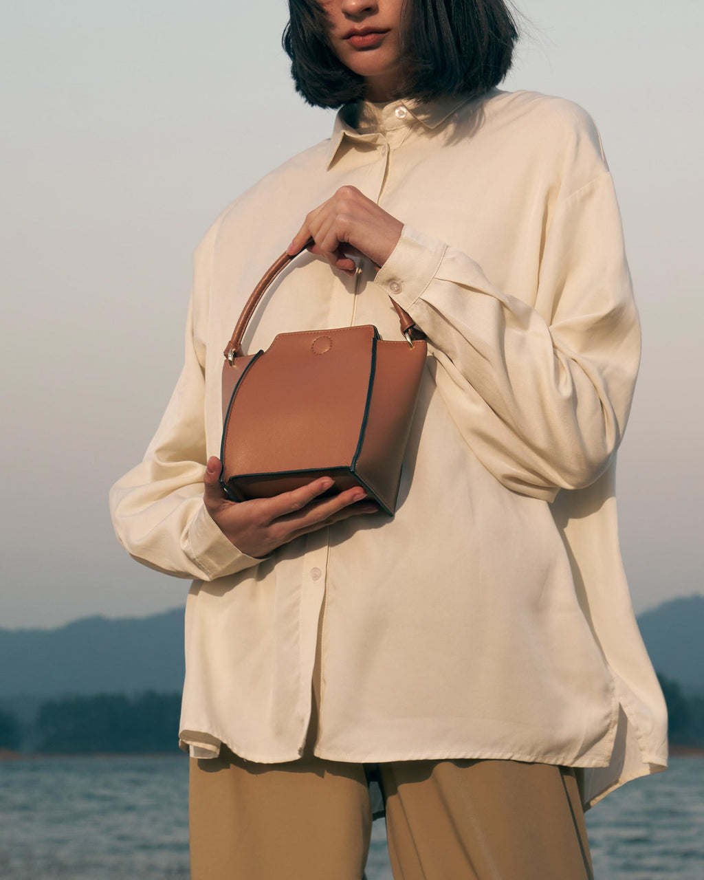 🌽 Mini Pine Corn Leather Bag