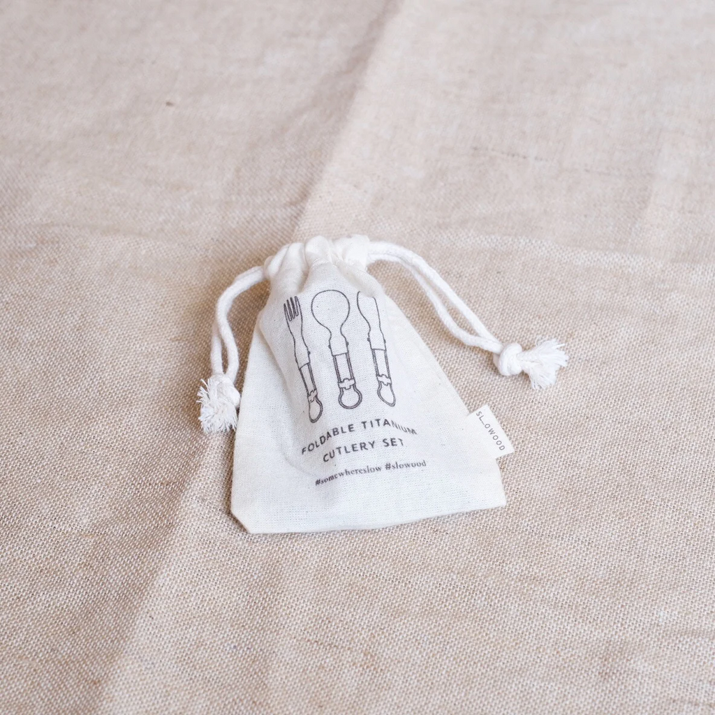 Titanium Foldable Cutlery Set