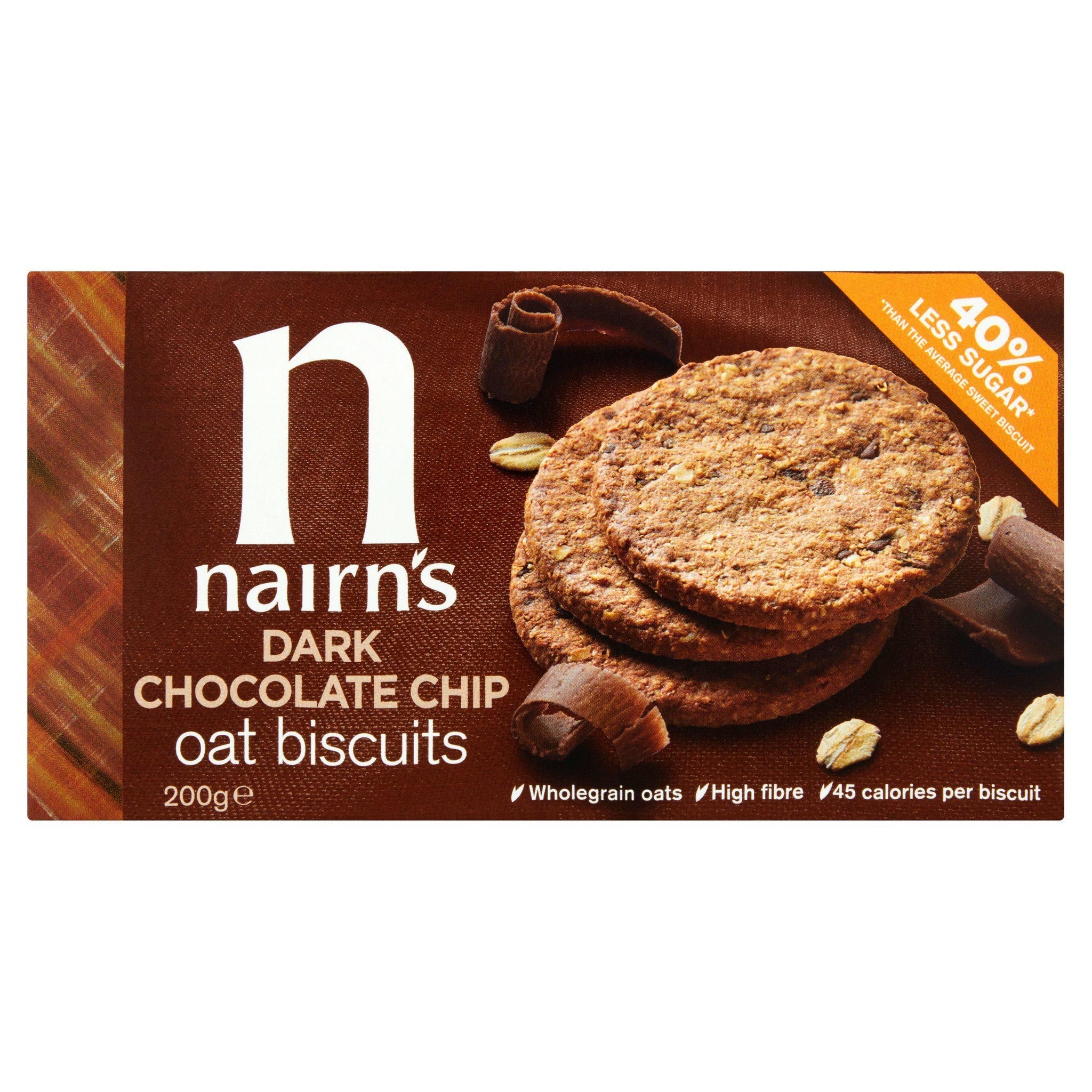 Dark Choc Chip Oat Biscuits 200g