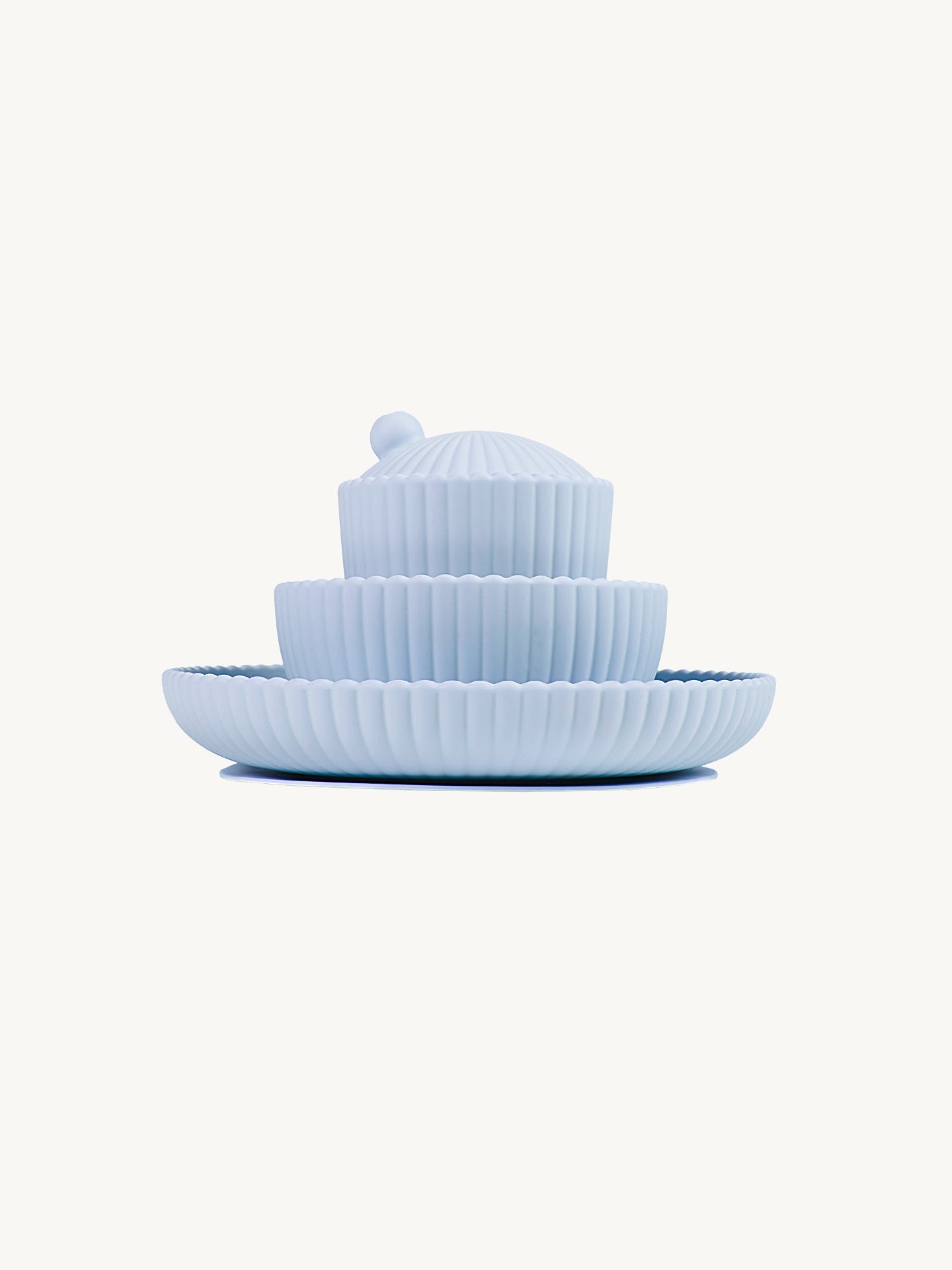 Sea Shell Silicone Bowl - Blue｜Baby Bowl