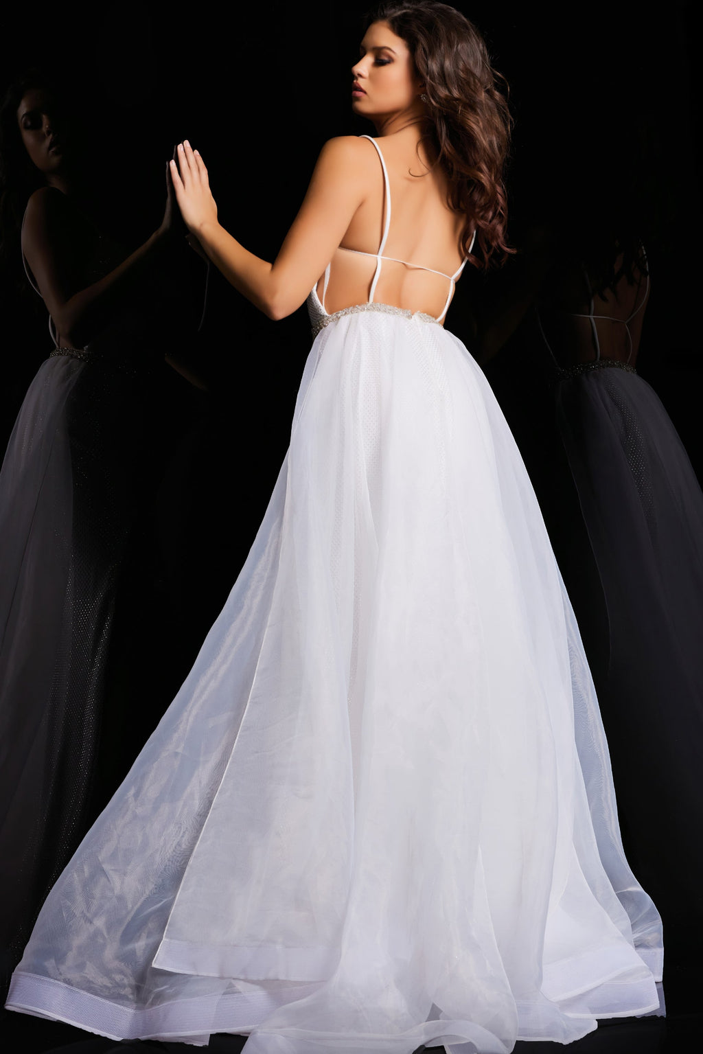 Jovani 25990 Over Skirt Prom Dress
