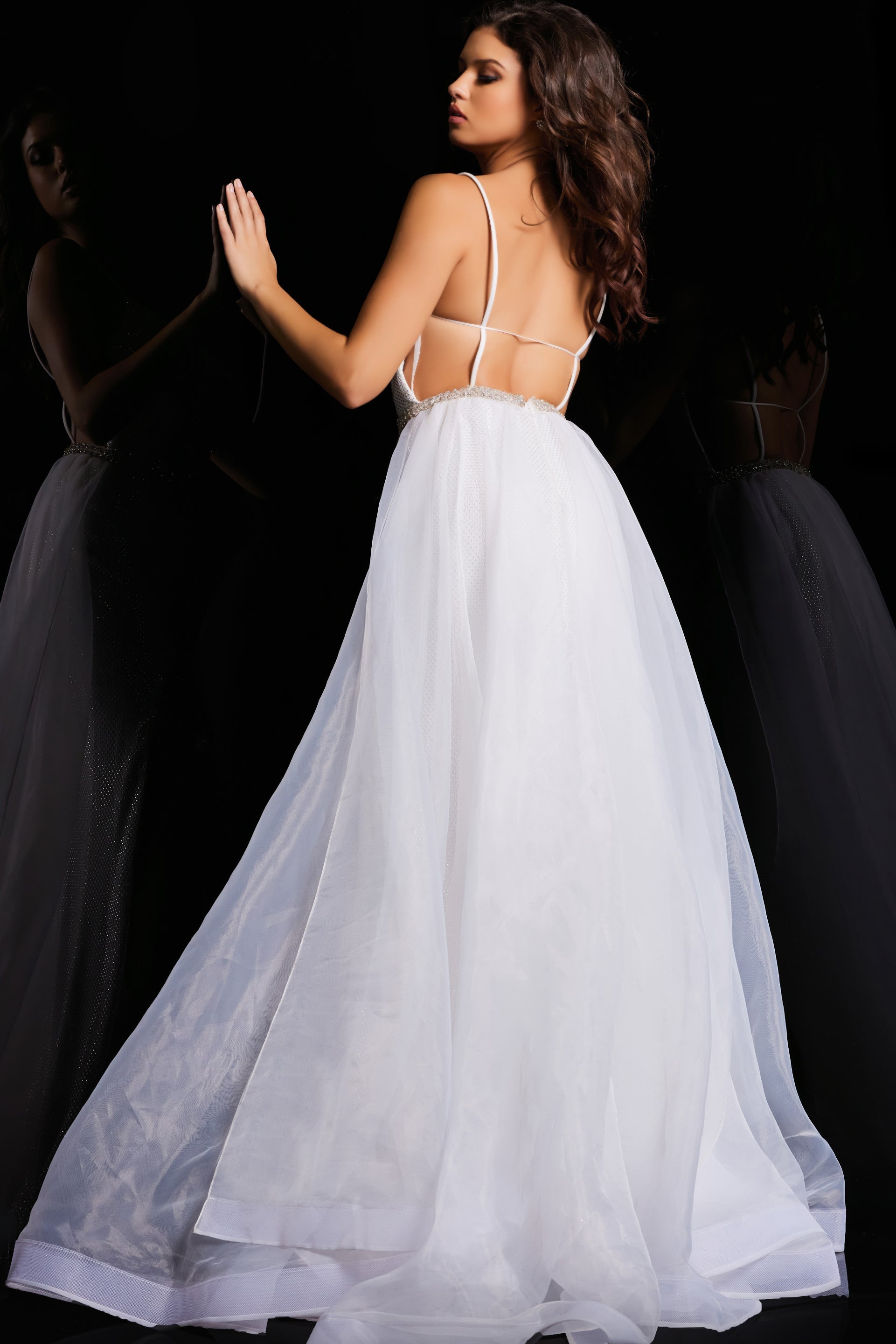 Jovani 25990 Over Skirt Prom Dress