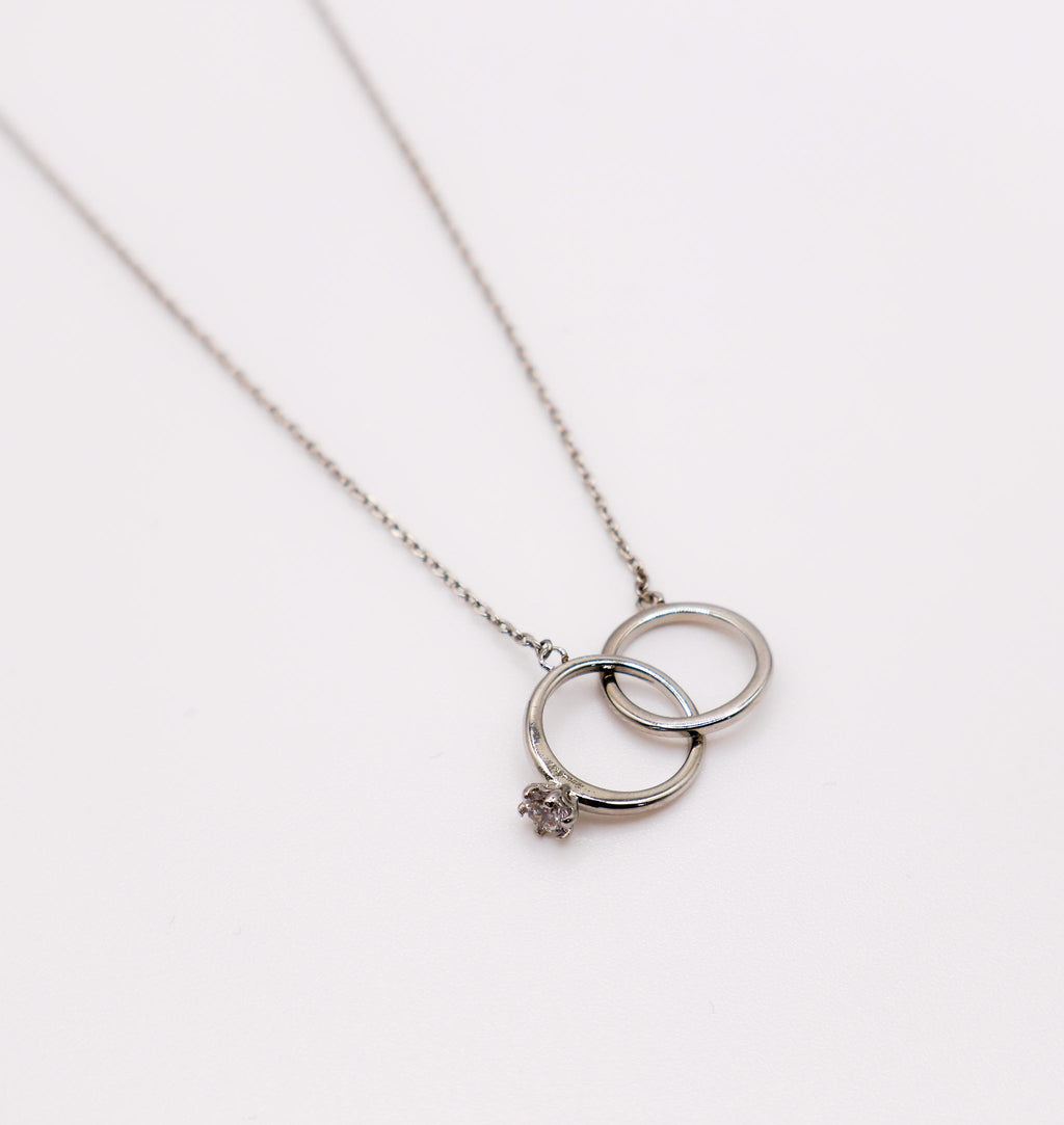 Eternal Embrace White Gold Necklace - Timeless Luxury