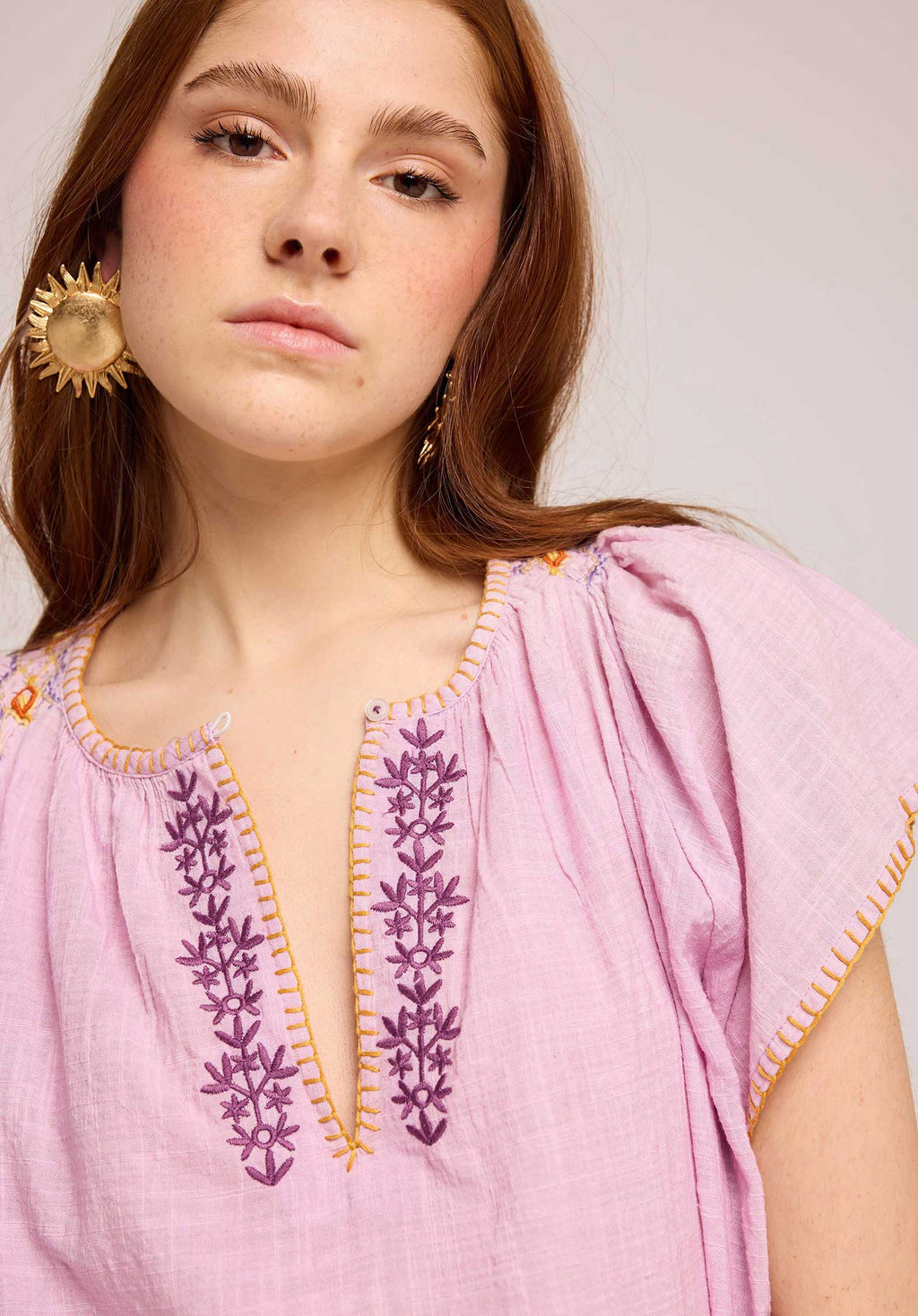 Blouse Cottage Lilas