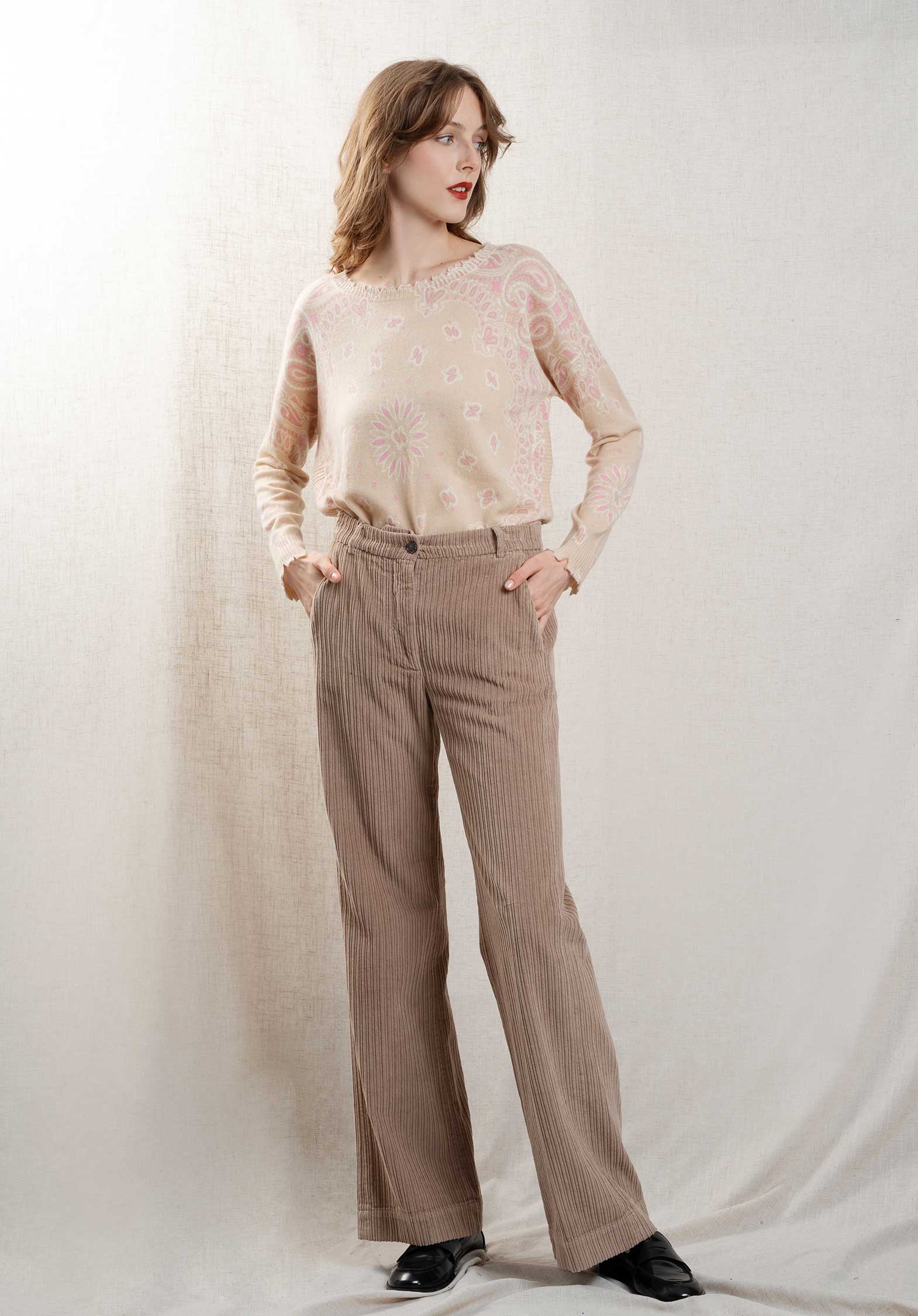 Pullover F2913 Mela Bico Organic-Rose