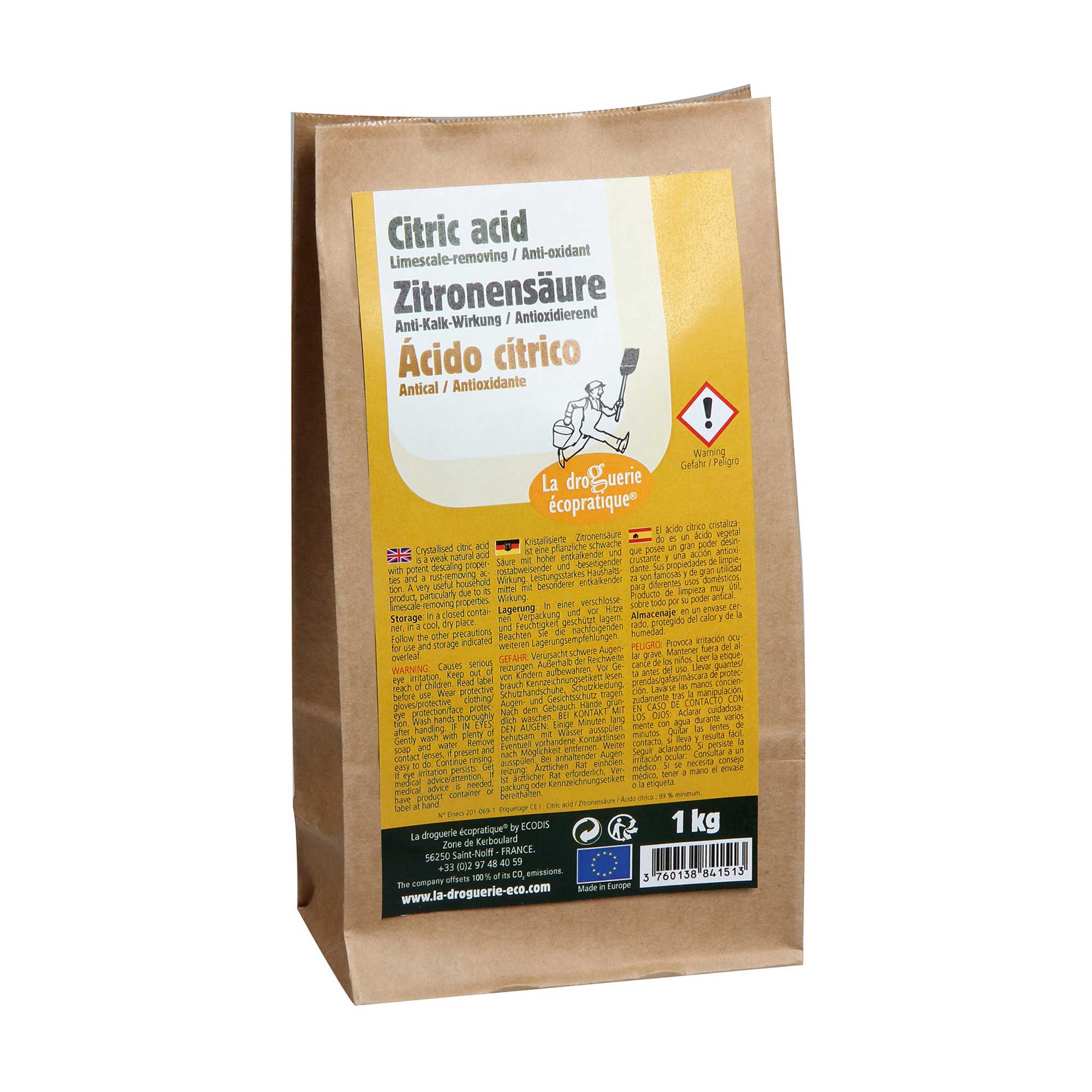 Citric Acid 1kg Kraft Bag