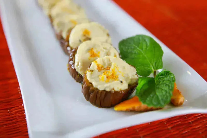 Grilled Eggplant with Hummus and Sumac (Set of 12) (GF/V)