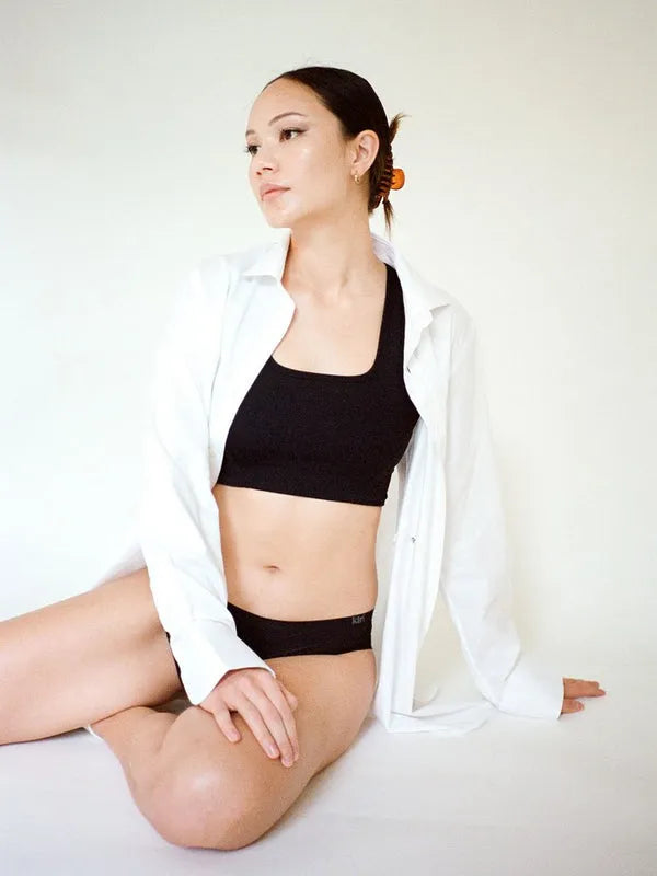 Nisha Black Daywear Panties