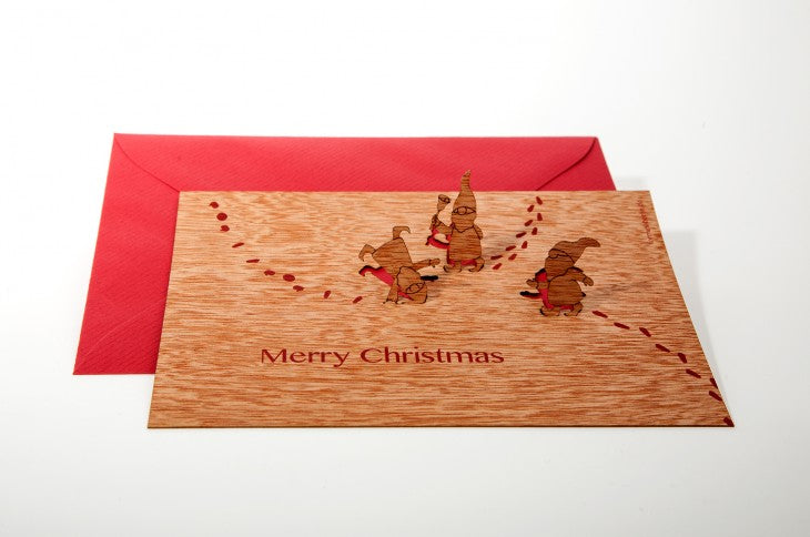 Birch Spear Wood Pop up card - IMPS