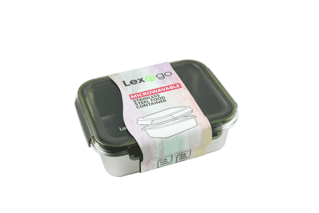 Microwavable Stainless Steel Food Container 2200ml