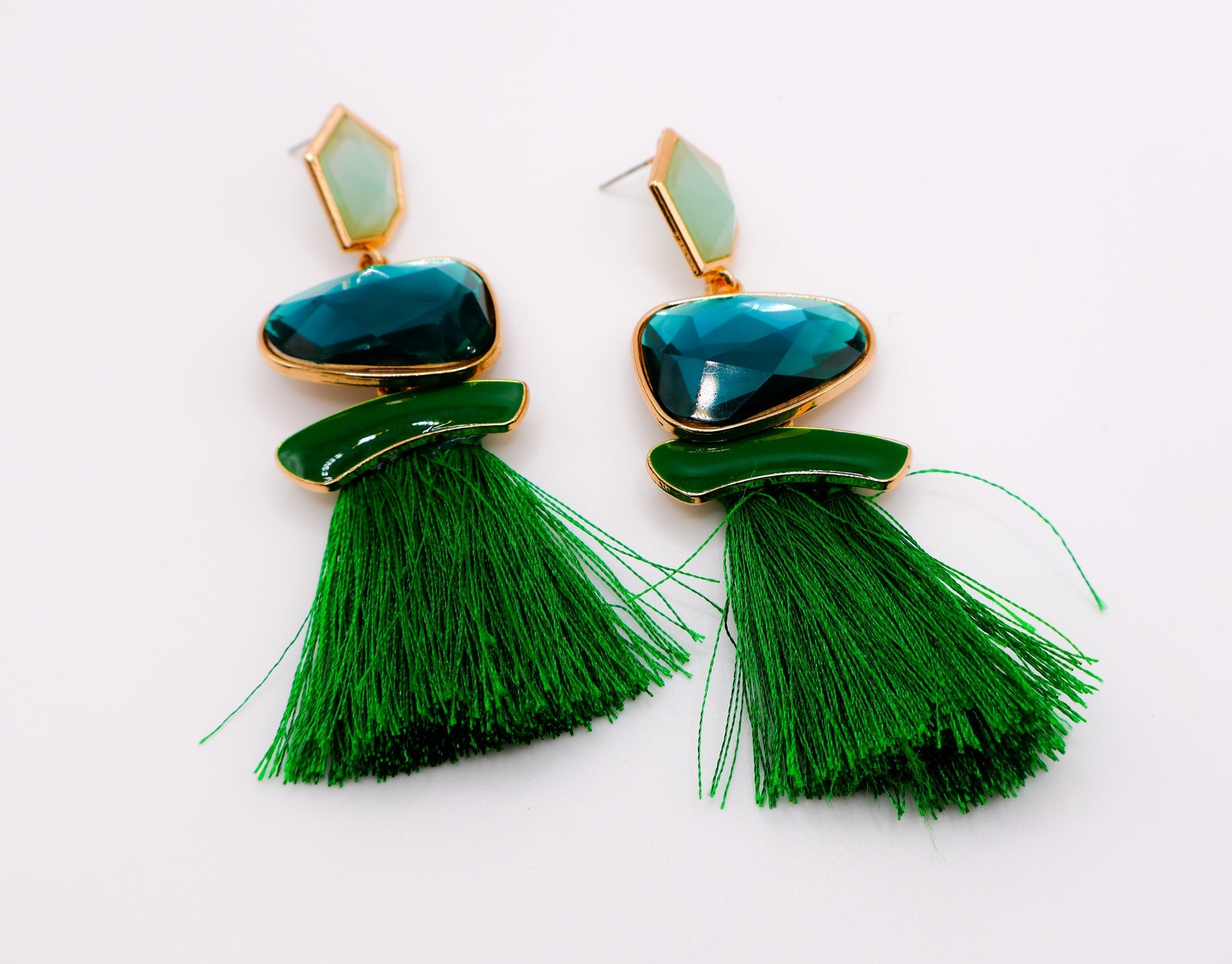 Emerald Sparkle Gems Earrings â€?Crystal Drop Earrings for Women