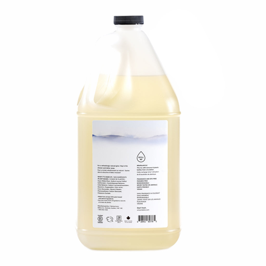 Unscented Co. | Body Soap | 3.78L in refill bottle
