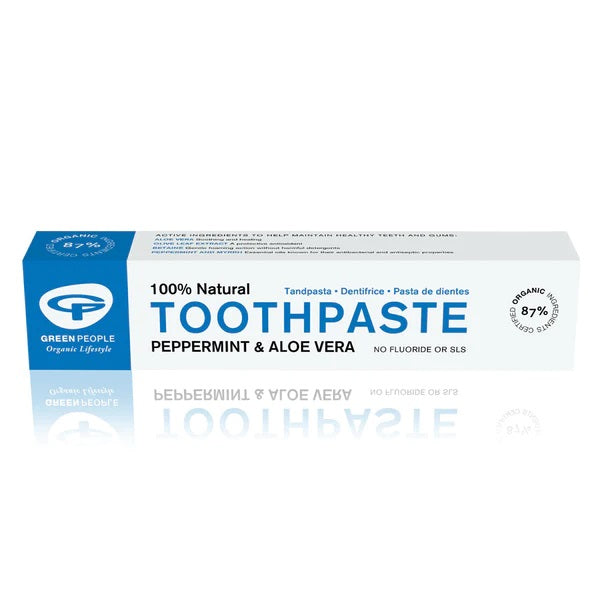 Vegan and Organic Peppermint & Aloe Toothpaste