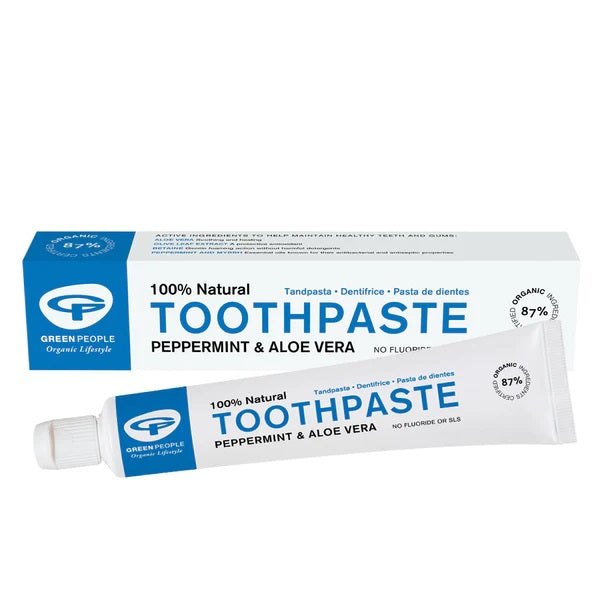 Vegan and Organic Peppermint & Aloe Toothpaste