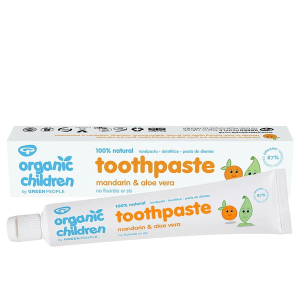 Organic Kids Toothpaste - Mandarin and Aloe Vera