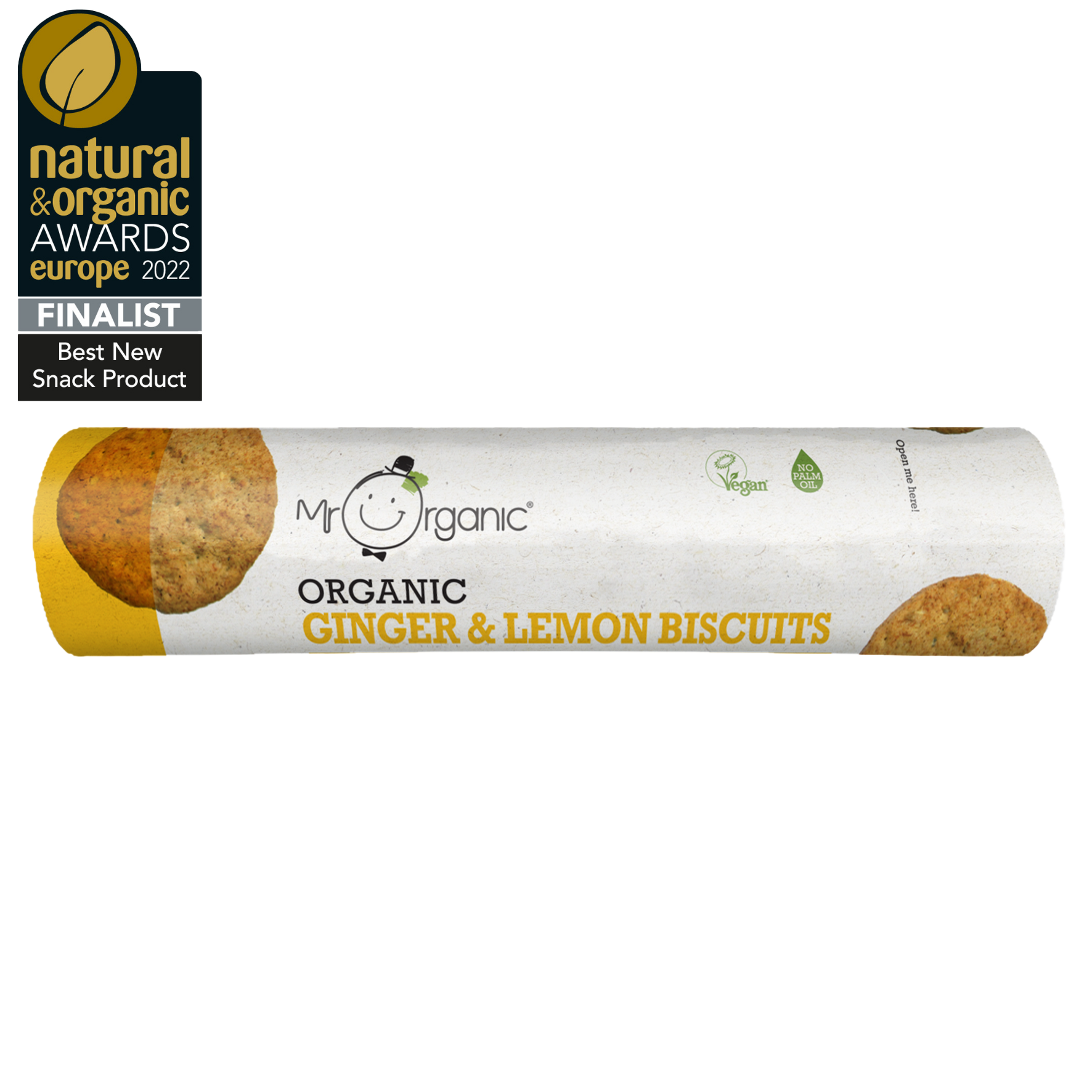 Vegan Ginger & Lemon Biscuits 250g