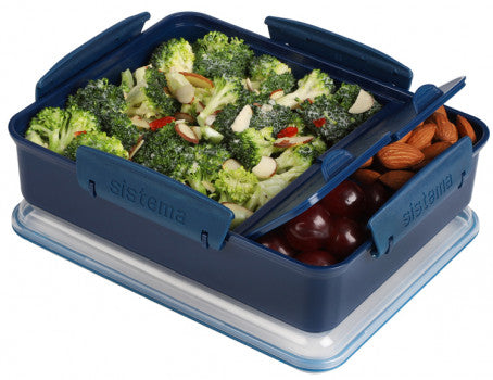 Recycled Plastic Box - Snack Attack Duo 975ml