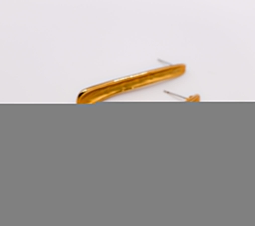 Gilded Bar Elegance Stud Earrings