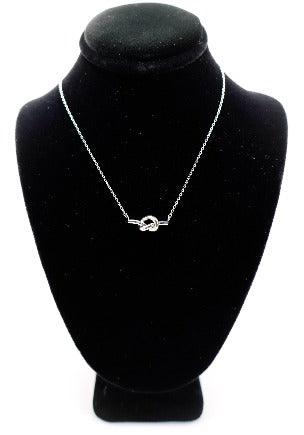 Eternal Knot Silver Necklace –Luxury Silver Pendant Necklace for Women