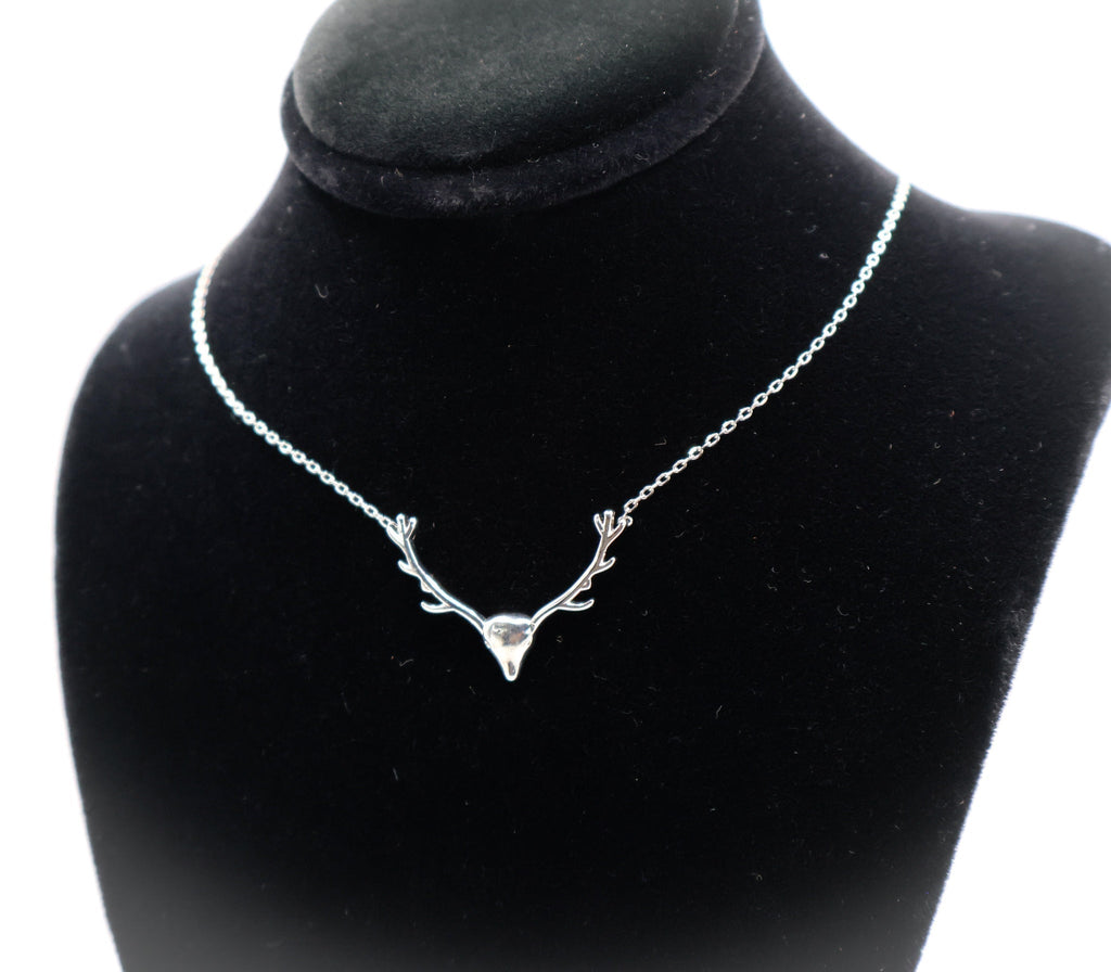 Enchanted Antler Charm Necklace | Nature-Inspired Elegance