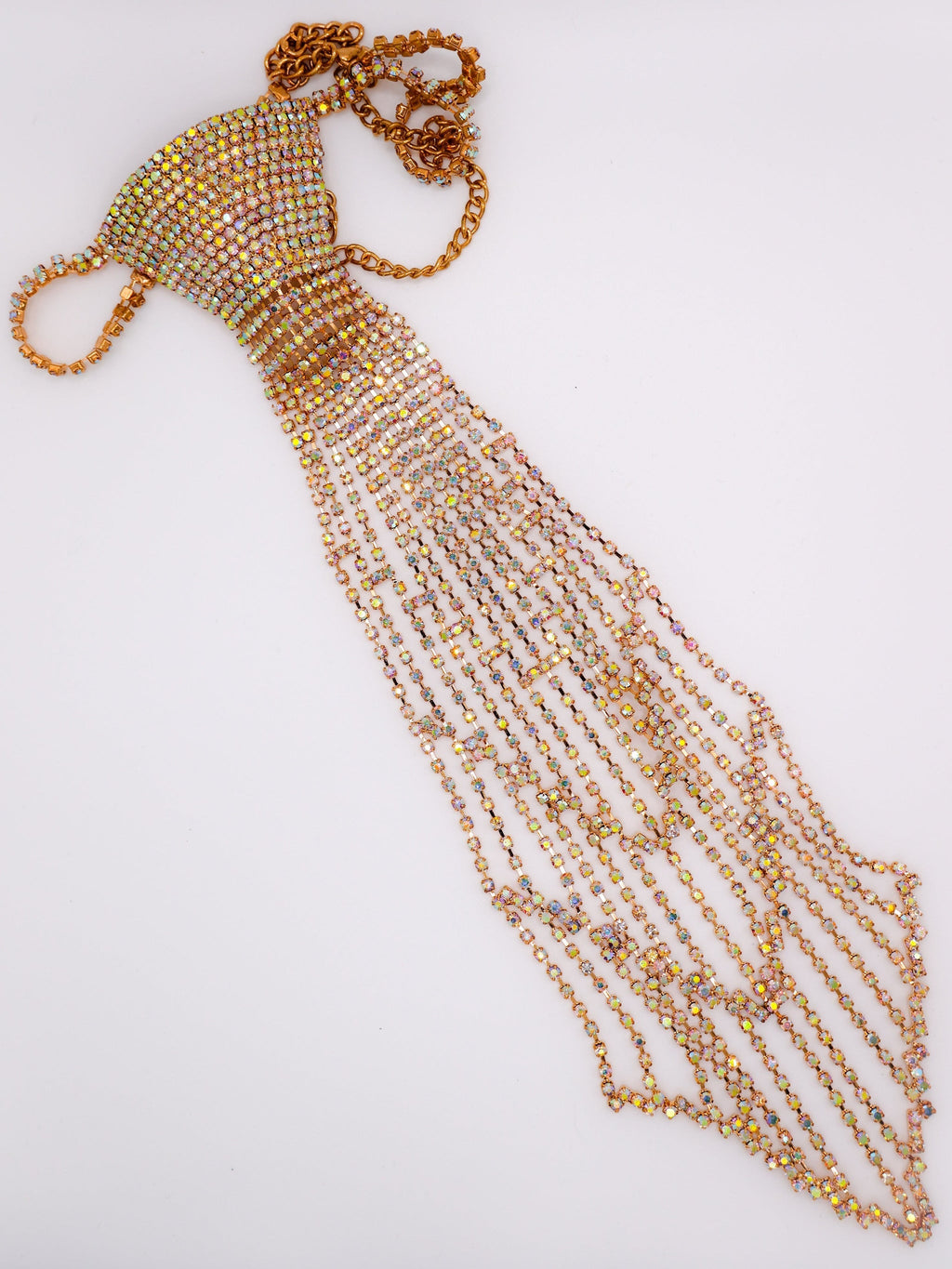 Dapper Adorned Tie Necklace â€?Luxury Statement Necklace