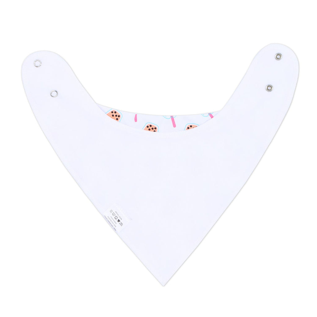 Organic Cotton Bandana Bibs 2pcs Set - Boba & Egg Waffle